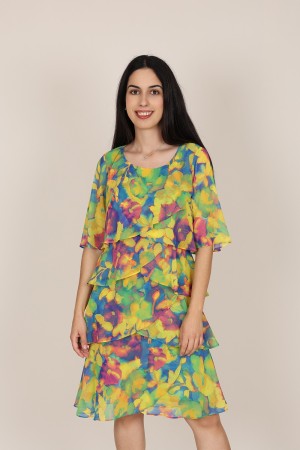 Long Midi Layers Dress | M47 Modas Benidorm
