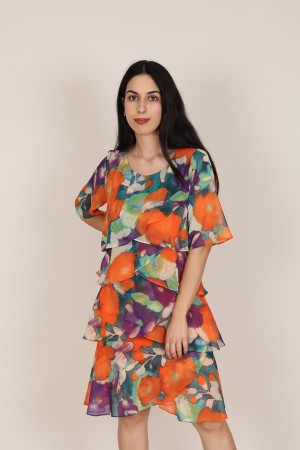 Long Midi Layers Dress | M47 Modas Benidorm