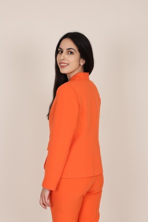 Straight-Cut Crepe Blazer| M47 Modas Benidorm