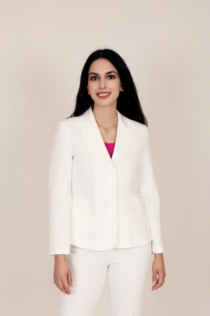 Straight-Cut Crepe Blazer| M47 Modas Benidorm