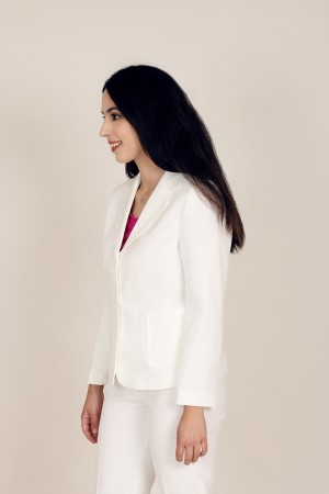 Straight-Cut Crepe Blazer| M47 Modas Benidorm