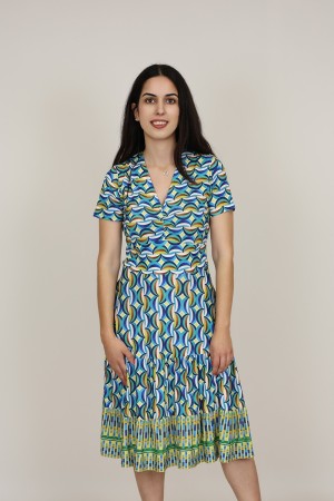 Vestido Midi Estampado | Vestido Punto|  M47 modas Benidorm