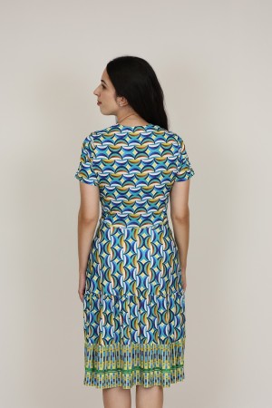 Vestido Midi Estampado | Vestido Punto|  M47 modas Benidorm