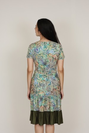 Vestido Midi Estampado | Vestido Punto|  M47 modas Benidorm