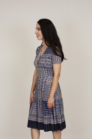 Vestido Midi Estampado | Vestido Punto|  M47 modas Benidorm