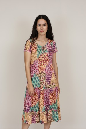 Boho Multicolored Dress| M47 Modas Benidorm