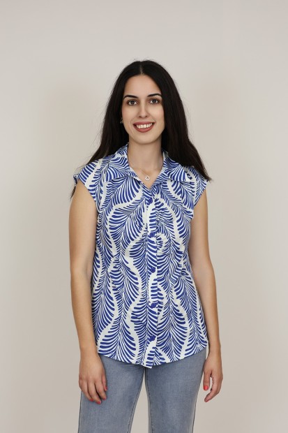 Camisa Estampada de Mujer| Camisa de punto| M47 Modas Benidorm
