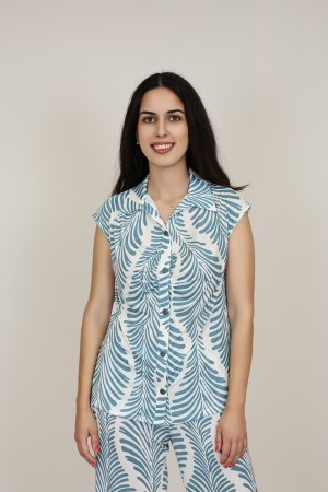 Camisa Estampada de Mujer| Camisa de punto| M47 Modas Benidorm