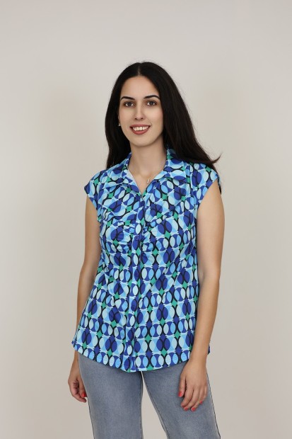 Camisa Estampada de Mujer| Camisa de punto| M47 Modas Benidorm