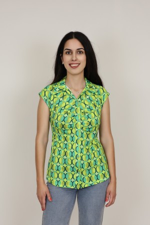 Camisa Estampada de Mujer| Camisa de punto| M47 Modas Benidorm