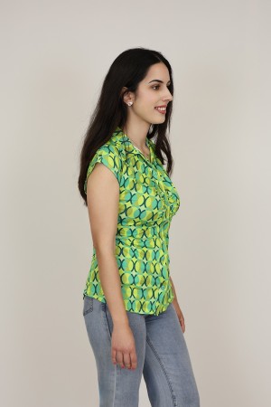 Camisa Estampada de Mujer| Camisa de punto| M47 Modas Benidorm