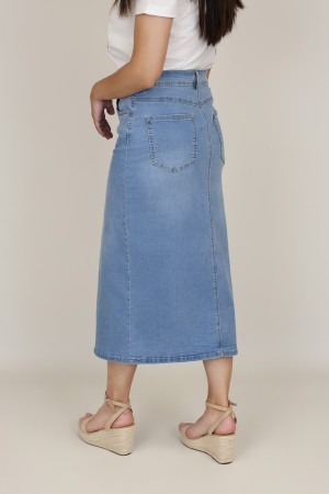 Blue Jeans Leatherette Details| M47 Modas Benidorm