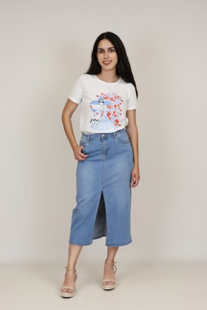 Blue Jeans Leatherette Details| M47 Modas Benidorm