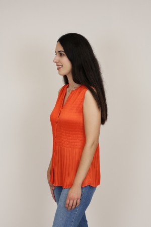 Pleated Shirt Floral Print| M47 Modas Benidorm