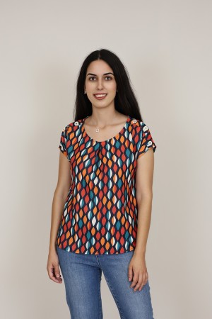 Blouse Paisley Print| M47 Modas Benidorm
