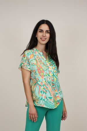 Camisa de Mujer Viscosa ECO| Blusa Fluida|  M47 Modas Benidorm