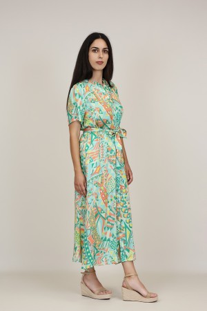 Vestido Midi Estampado| Vestido Camisero|  M47 Modas Benidorm
