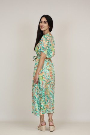 Vestido Midi Estampado| Vestido Camisero|  M47 Modas Benidorm