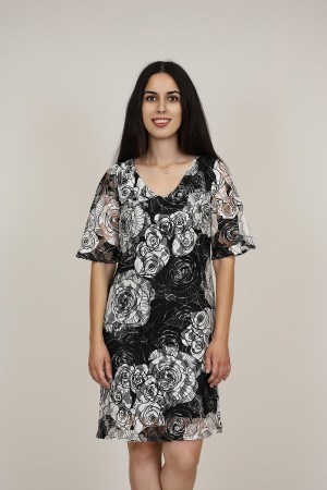 Vestido Midi Invitada| Vestido Blonda| M47 Modas Benidorm