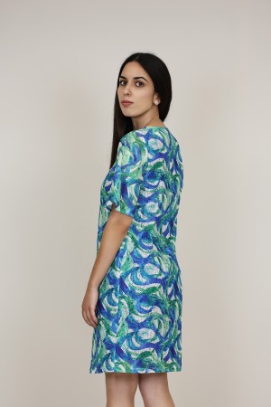 Vestido Midi Invitada | Vestido Blonda | M47 Modas Benidorm