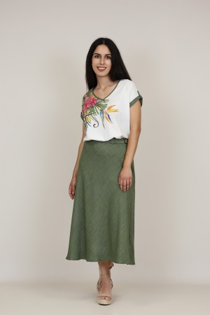 Sleevless Printed Multicolored Blouse| M47 Modas Benidorm