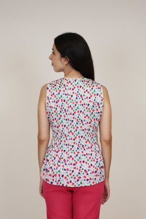Blusa Plisada| Estampado Misonni| M47 Modas Benidorm