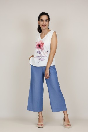Blue Jeans Leatherette Details| M47 Modas Benidorm
