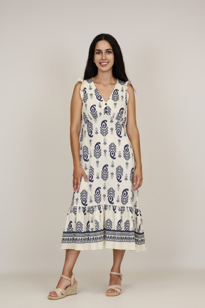 Vestido Boho | Vestido Maxi Estampado | M47 Modas Benidorm