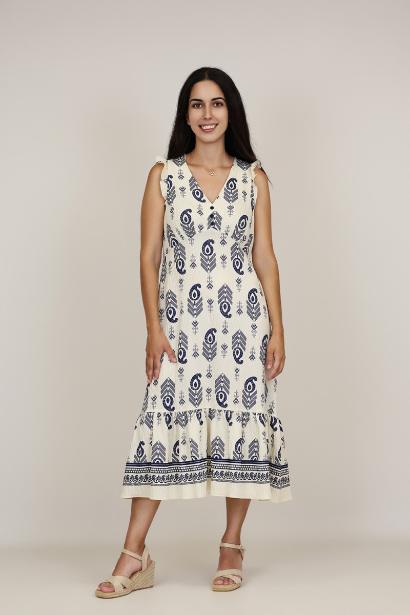 Vestido Boho | Vestido Maxi Estampado | M47 Modas Benidorm