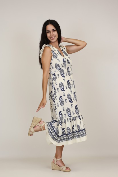 Vestido Boho | Vestido Maxi Estampado | M47 Modas Benidorm