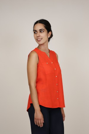 Sleevless Printed Multicolored Blouse| M47 Modas Benidorm