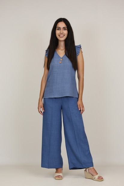 Pantalon Palazzo | Pantalon Lino | M47 Modas Benidorm