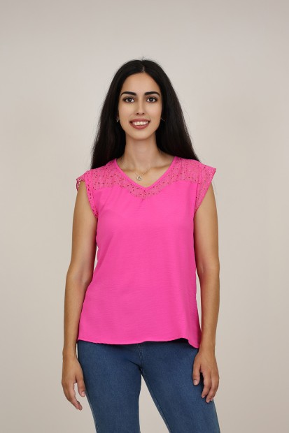 Blusas y Tops | Blusa Estampada Flor| M47 Modas Benidorm