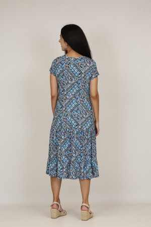Vestido Midi Estampado| Vestido Boho|  M47 Modas Benidorm