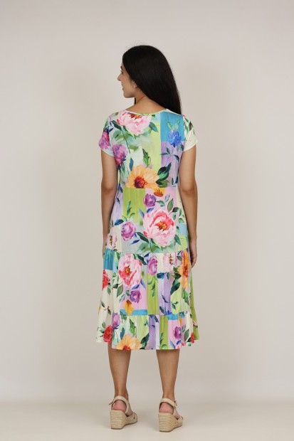 Vestido Midi Estampado| Vestido Boho|  M47 Modas Benidorm