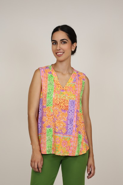 Camisa de Mujer Viscosa ECO| Blusa Fluida|  M47 Modas Benidorm