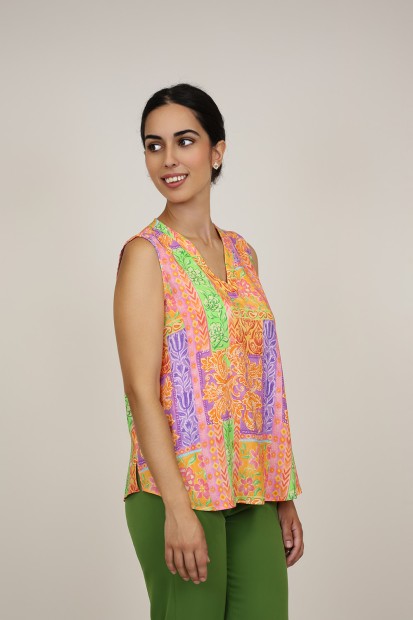 Camisa de Mujer Viscosa ECO| Blusa Fluida|  M47 Modas Benidorm