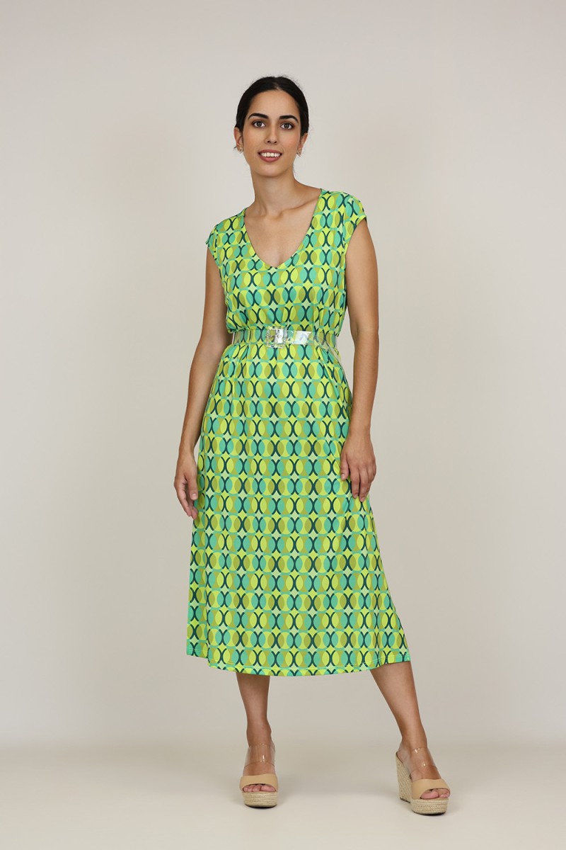 Vestido Maxi Estampado| Vestido Punto| M47 Modas Benidorm Vestido Maxi Estampado| Vestido Punto| M47 Modas Benidorm
