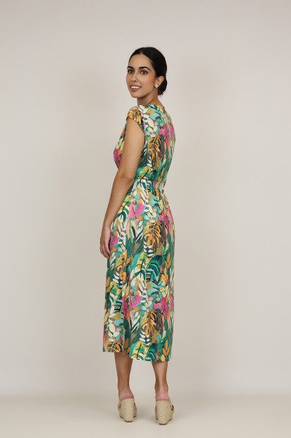 Vestido Maxi Estampado| Vestido Punto|  M47 Modas Benidorm