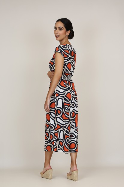 Vestido Maxi Estampado| Vestido Punto|  M47 Modas Benidorm