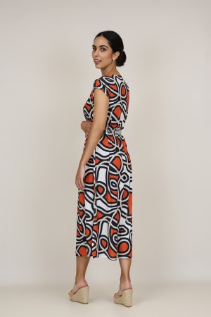 Vestido Maxi Estampado| Vestido Punto|  M47 Modas Benidorm