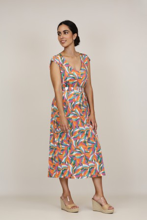Vestido Maxi Estampado| Vestido Punto|  M47 Modas Benidorm