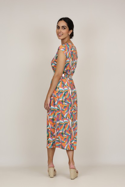 Vestido Maxi Estampado| Vestido Punto|  M47 Modas Benidorm