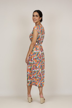 Vestido Maxi Estampado| Vestido Punto|  M47 Modas Benidorm