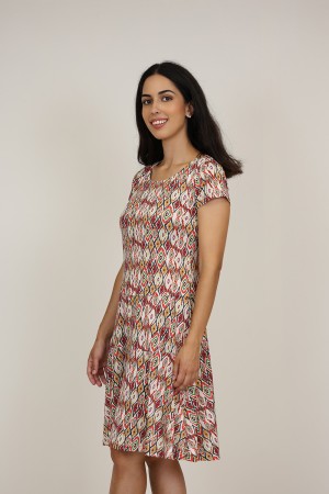 Vestido Midi Estampado | Vestido Punto| M47 Modas Benidorm