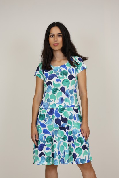 Vestido Midi Estampado | Vestido Punto| M47 Modas Benidorm