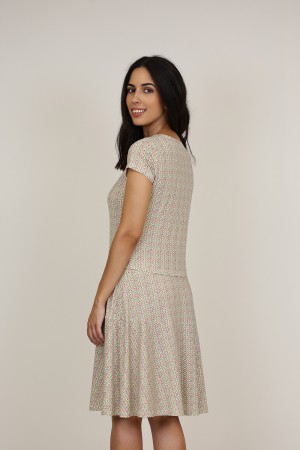 Vestido Midi Estampado | Vestido Punto| M47 Modas Benidorm