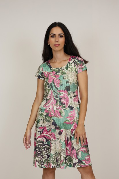 Vestido Midi Estampado | Vestido Punto| M47 Modas Benidorm