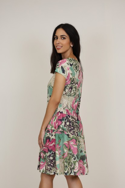 Vestido Midi Estampado | Vestido Punto| M47 Modas Benidorm