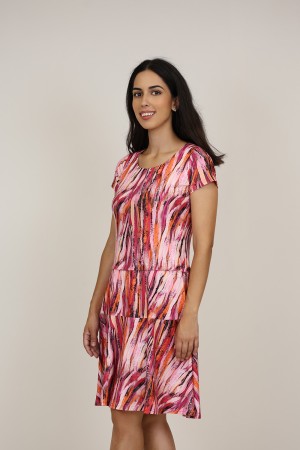 Vestido Midi Estampado | Vestido Punto| M47 Modas Benidorm